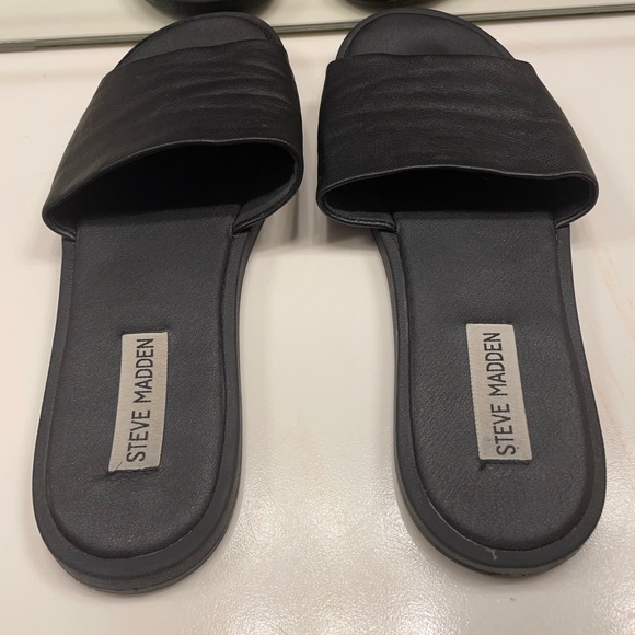 Steve Madden Shoes - Steve Madden Black Slide Sandals for Women